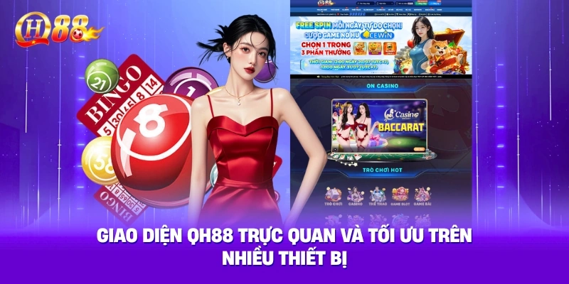 Bố cục QH88 được xây dựng theo hướng dễ quan sát, trong đó các chuyên mục trò chơi và chức năng quản lý đều được phân chia thành từng khu vực riêng biệt.